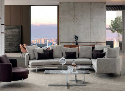 Wohnzimmer Set  4+3+1 Sitzer modern 3tlg Sofagarnitur Sitzpolster Möbel